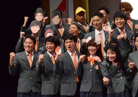 フォトセッション中の様子。