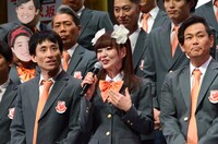 喜びを語るさゆり。