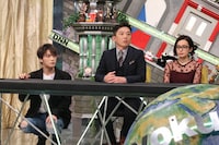 （左から）ジェジュン、X-GUNさがね、ベッキー。(c)フジテレビ