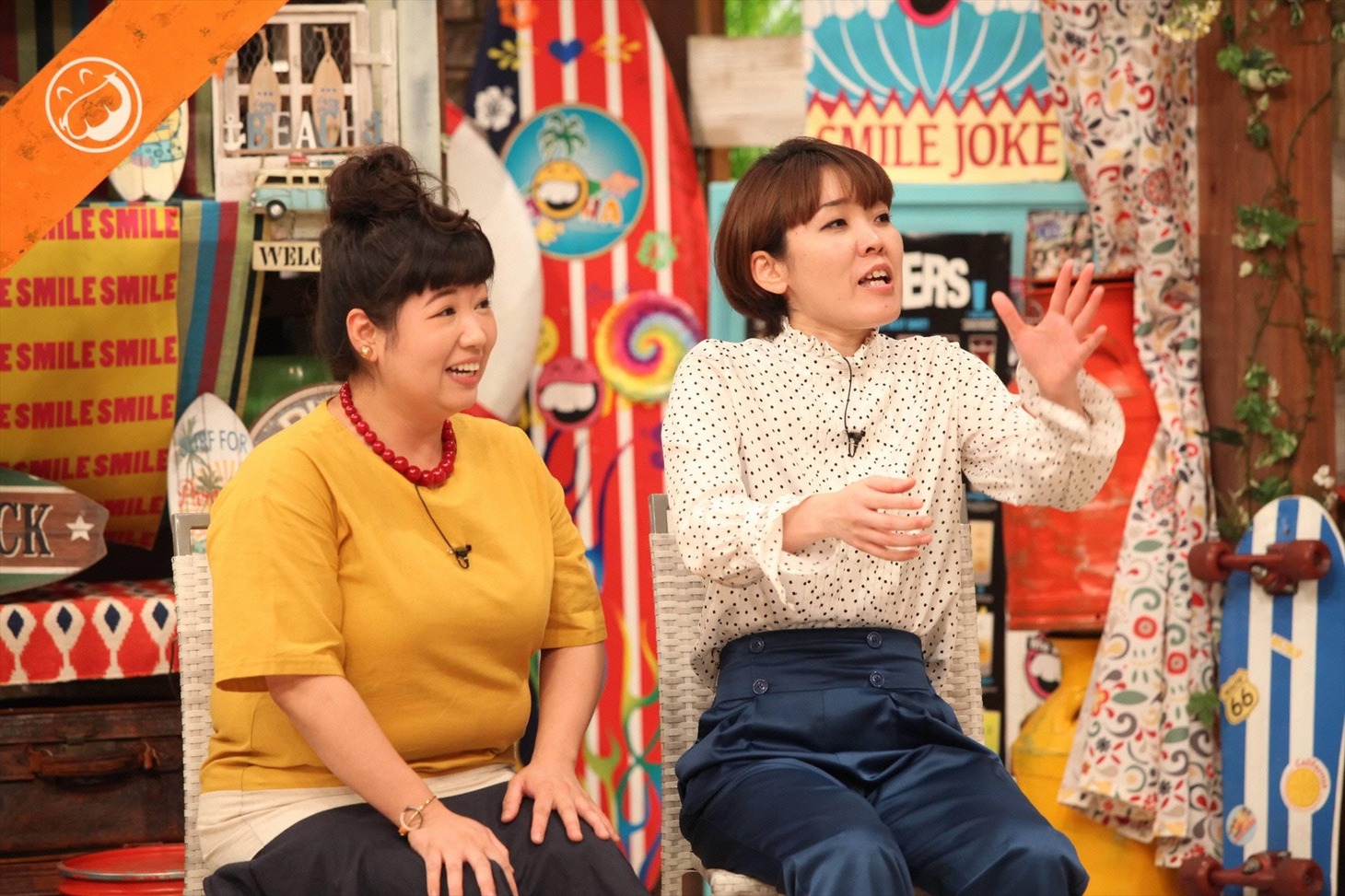「さんまのお笑い向上委員会」に向上ゲストとして登場するアジアン。(c)フジテレビ