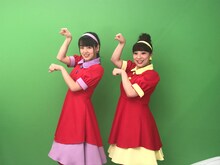 伊原六花（左）と森田まりこ（右）。