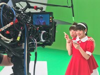 CM撮影中の様子。