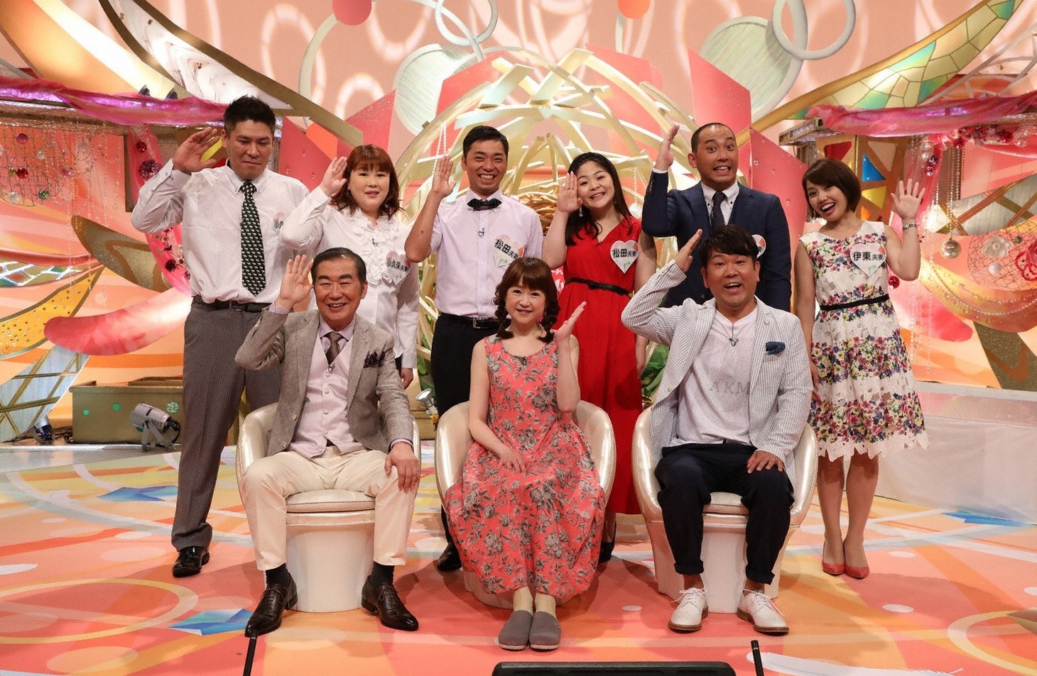 「新婚さんいらっしゃい！」SPの出演者たち。(c)ABC