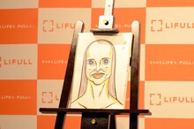 くっきーが描いたベッキーの似顔絵。