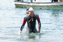 スイムを終えたANZEN漫才みやぞん。(c)日本テレビ