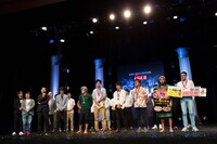 「アグレ お笑いバイアスロン2018」決勝の様子。