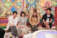 （左から）有吉弘行、千秋、藤田ニコル、FUJIWARA藤本。(c)テレビ朝日
