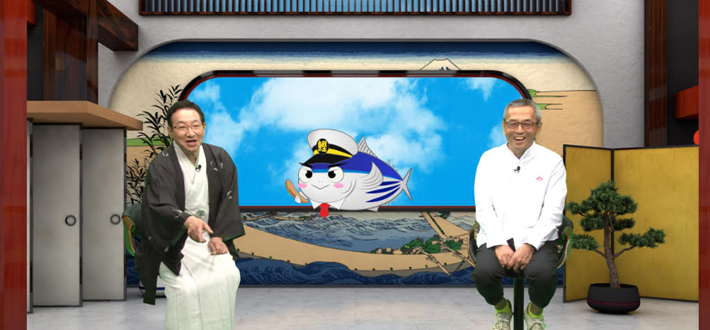 （左から）春風亭昇太、土井善晴。(c)SBS