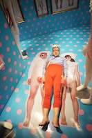 「超くっきーランド in 中国」開催中の会場を訪れた野性爆弾くっきー。