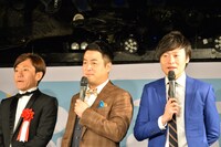 よしもと天神ビブレホールのオープン記者会見の様子。