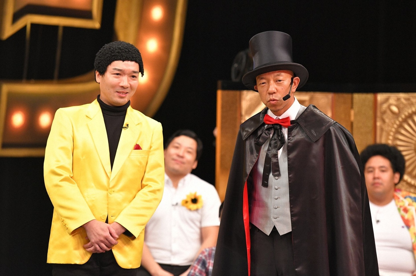 「有田ジェネレーション」に出演する（左から）桐野安生、バイきんぐ小峠。(c)TBS
