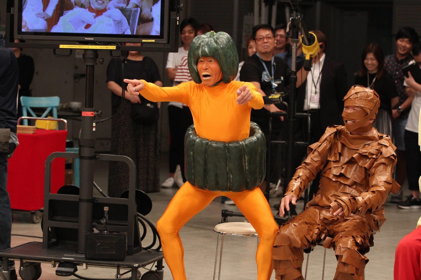 間寛平、村上ショージ（右）。(c)フジテレビ