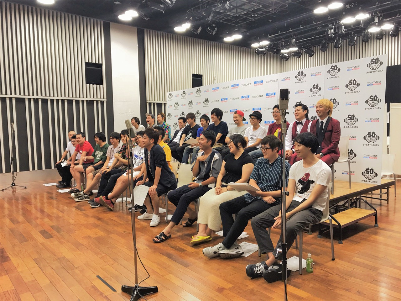 「オールナイトニッポン0（ZERO）～決戦！お笑い有楽城10周年スペシャル!!～」の出演者たち。