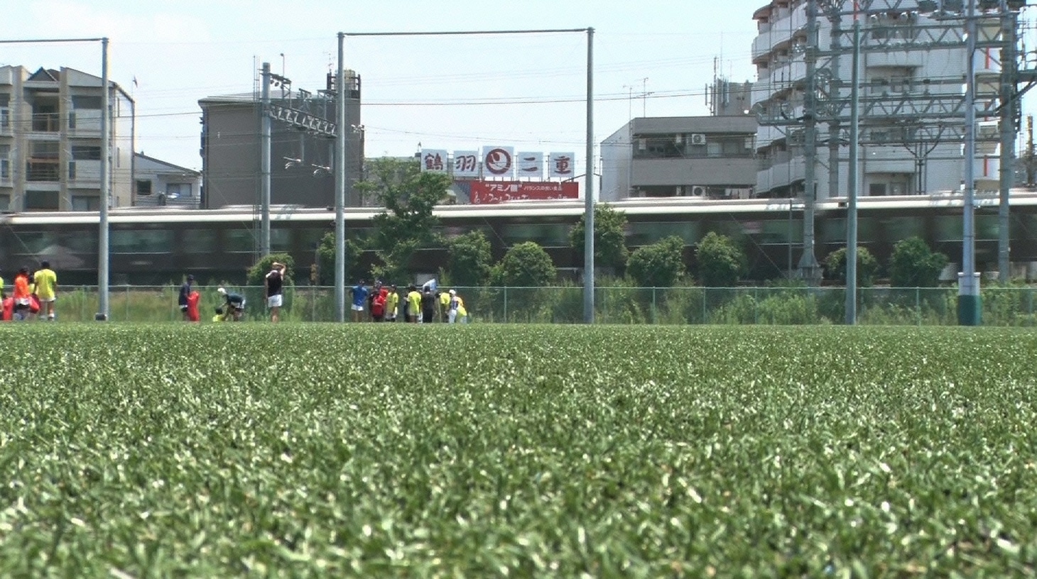 ラグビーのグラウンド。(c)読売テレビ