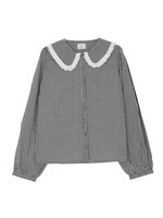 フリルカラーブラウス