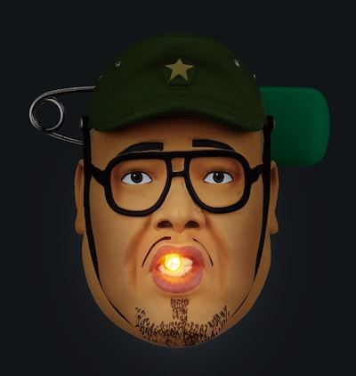 邦彦おじさん光るバッジ