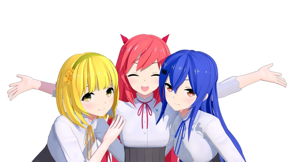 「でびどる！」に登場する悪魔少女たち。