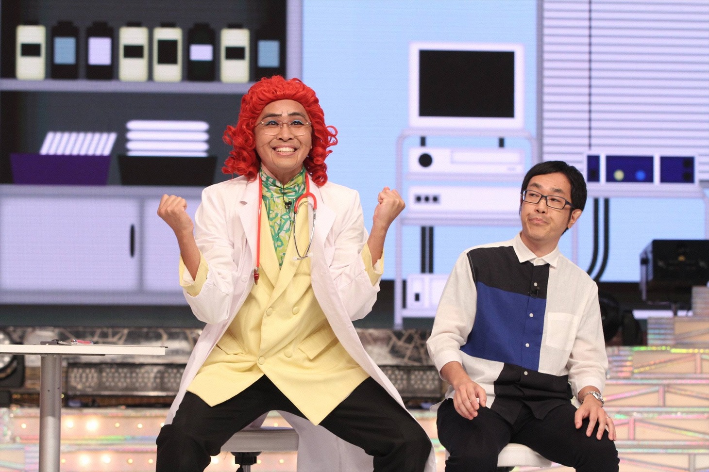 「金曜プレミアム『爆笑そっくりものまね紅白歌合戦スペシャル』」に出演するアイデンティティ。(c)フジテレビ