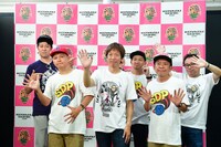 左から小籔千豊、Bose、ちゃらんぽらん冨好、ANI、SHINCO、バッファロー吾郎A。