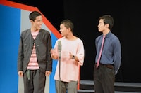 トップバッターを務めた四千頭身。