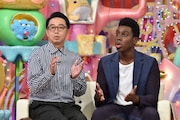 (左から)おぎやはぎ矢作、超新塾アイクぬわら。(c)テレビ朝日