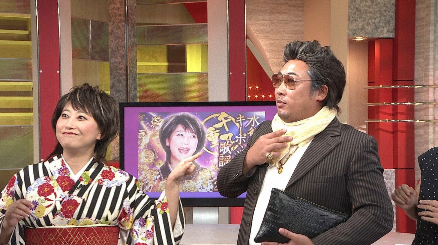 （左から）水谷千重子、倉たけし。(c)ABC