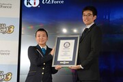 「無双OROCHI3」のギネス認定の瞬間。