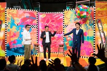 左からケンドーコバヤシ、明石家さんま、千原ジュニア。(c)読売テレビ