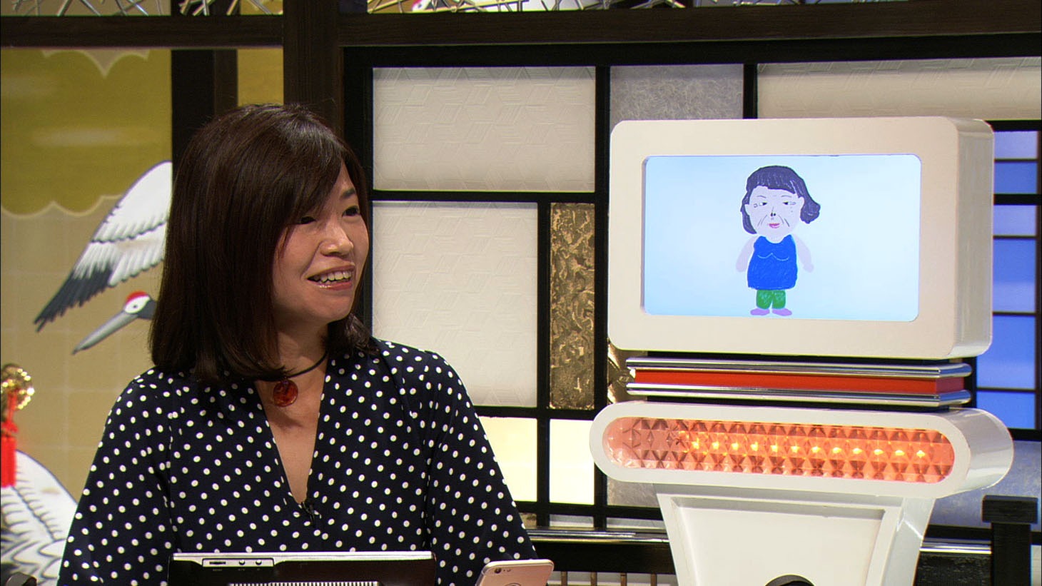 「AI育成お笑いバトル 師匠×弟子」#1より。(c)NHK