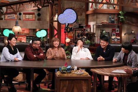 （左から）友近、ケンドーコバヤシ、海原やすよ ともこ、雨上がり決死隊。(c)ABC