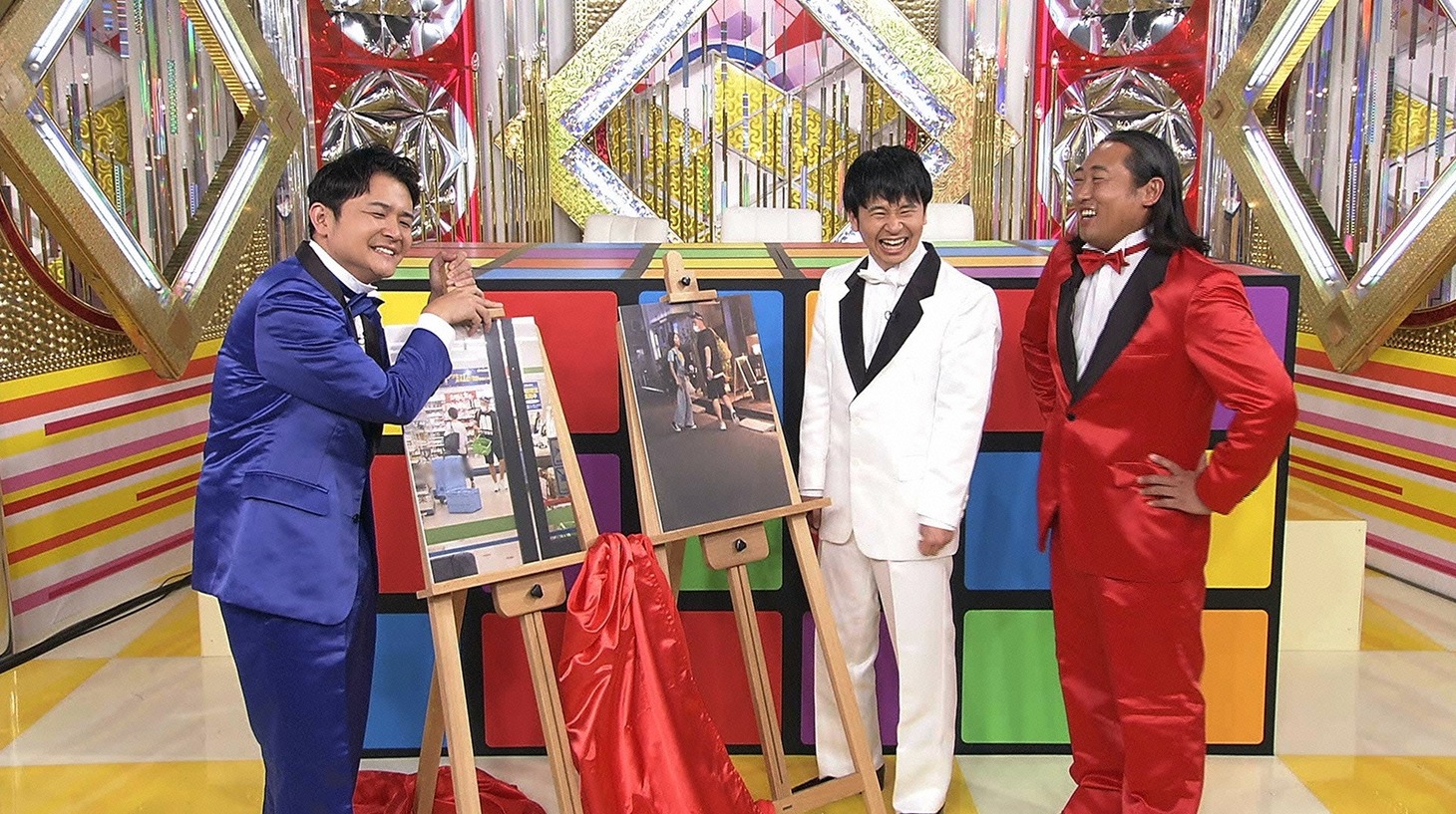 左から千鳥ノブ、オードリー若林、ロバート秋山。(c)日本テレビ