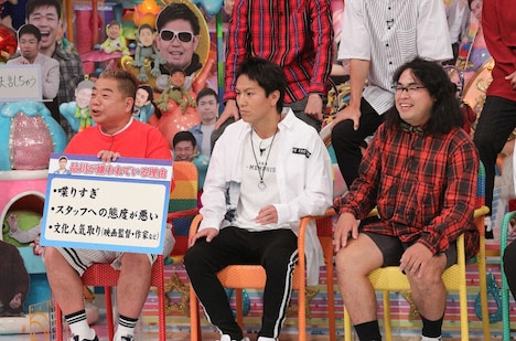 （左から）出川哲朗、狩野英孝、ロッチ中岡。(c)テレビ朝日