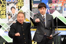 左から出川哲朗、羽鳥慎一。(c)日本テレビ