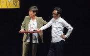 「東京03カルトクイズ大会」に臨む(左から)東京03飯塚、東京03角田。