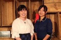 （左から）尼神インター誠子、大久保佳代子。(c)テレビ朝日
