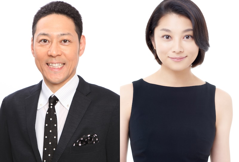 「芸能人が本気で考えた！ドッキリGP」MCの（左から）東野幸治、小池栄子。