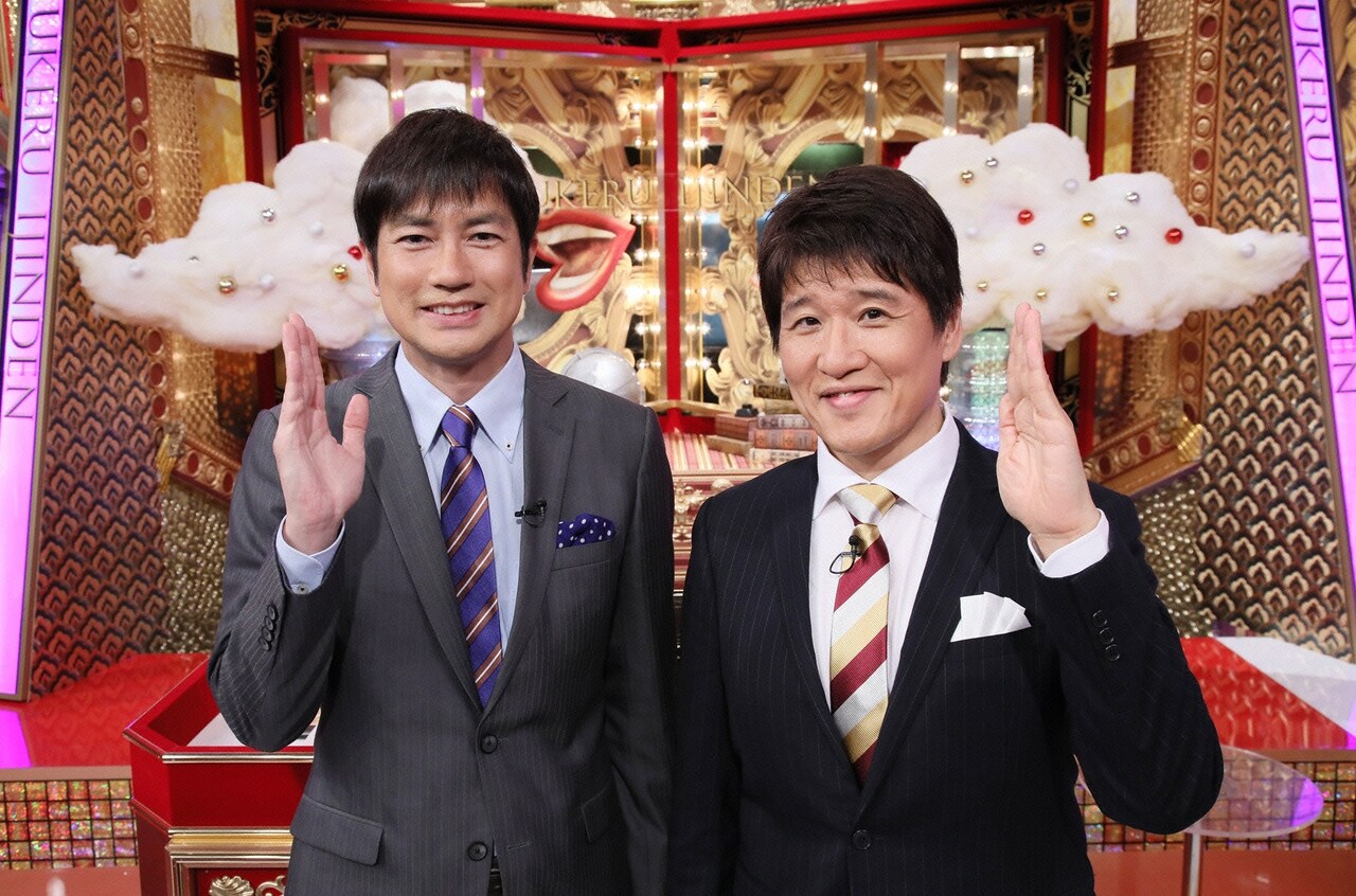 ロバート秋山が西郷隆盛、山本が大久保利通に扮してコント