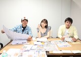 （左から）TIMレッド吉田、篠崎愛、平成ノブシコブシ徳井。