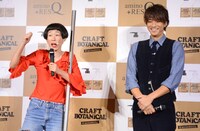 左から牧野ステテコ、三浦翔平。