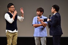 （左から）アルコ＆ピース、南海キャンディーズ山里。(c)TBSラジオ