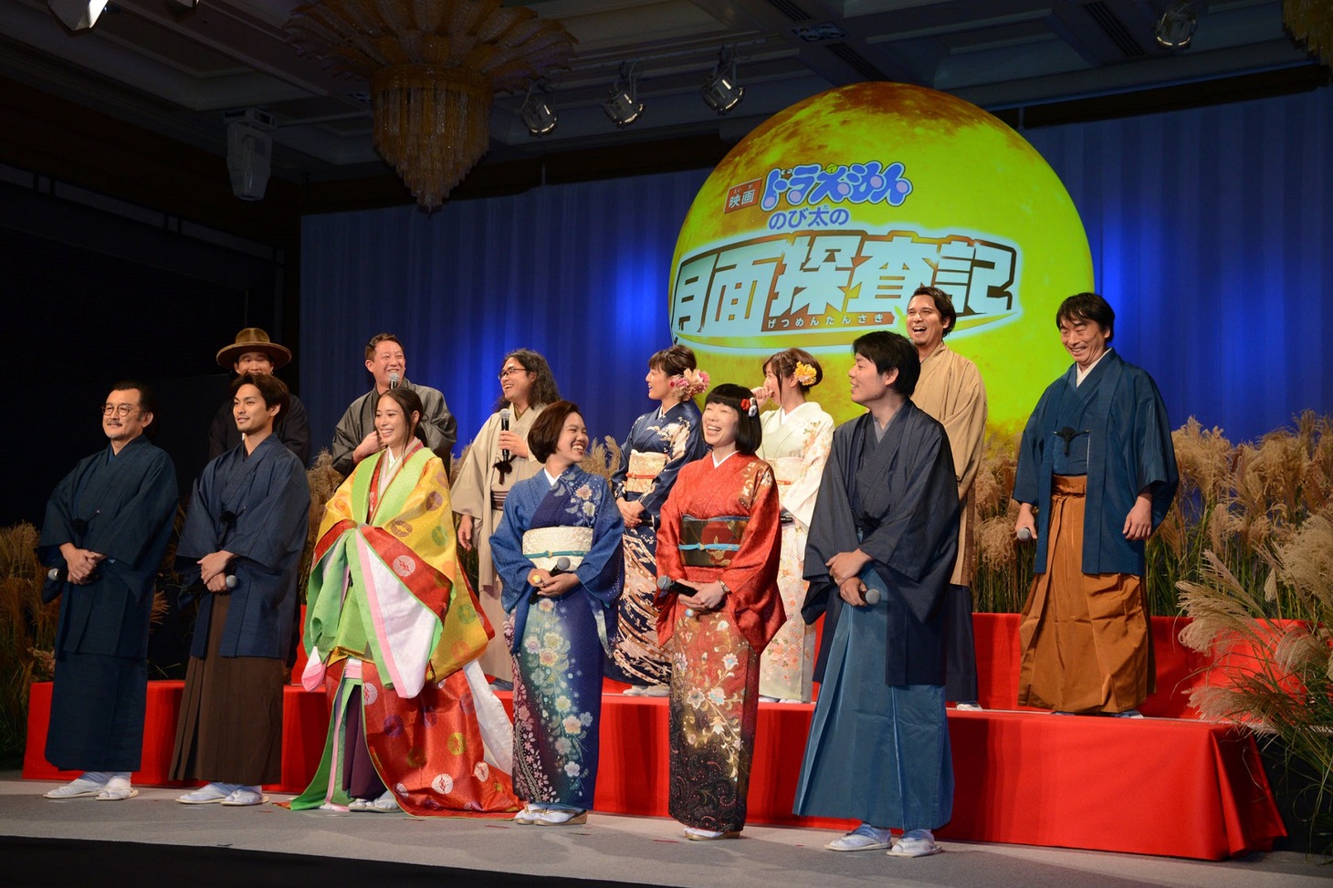 「映画ドラえもん のび太の月面探査記」製作発表会見の様子。