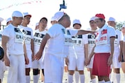 「リンカーン芸人大運動会2018」で、出川哲朗がダウンタウン浜田に詰め寄るワンシーン。(c)TBS
