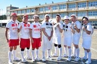 「リンカーン」メンバーの（左から）さまぁ～ず、ダウンタウン、雨上がり決死隊、キャイ～ン。(c)TBS