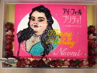 渡辺直美に贈られたバースデーケーキ。