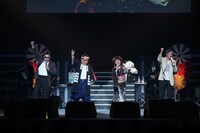 左から倉たけし、八公太郎、水谷千重子、六条たかや。