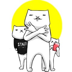 「フテネコ」スタンプ第3弾のラインナップ。
