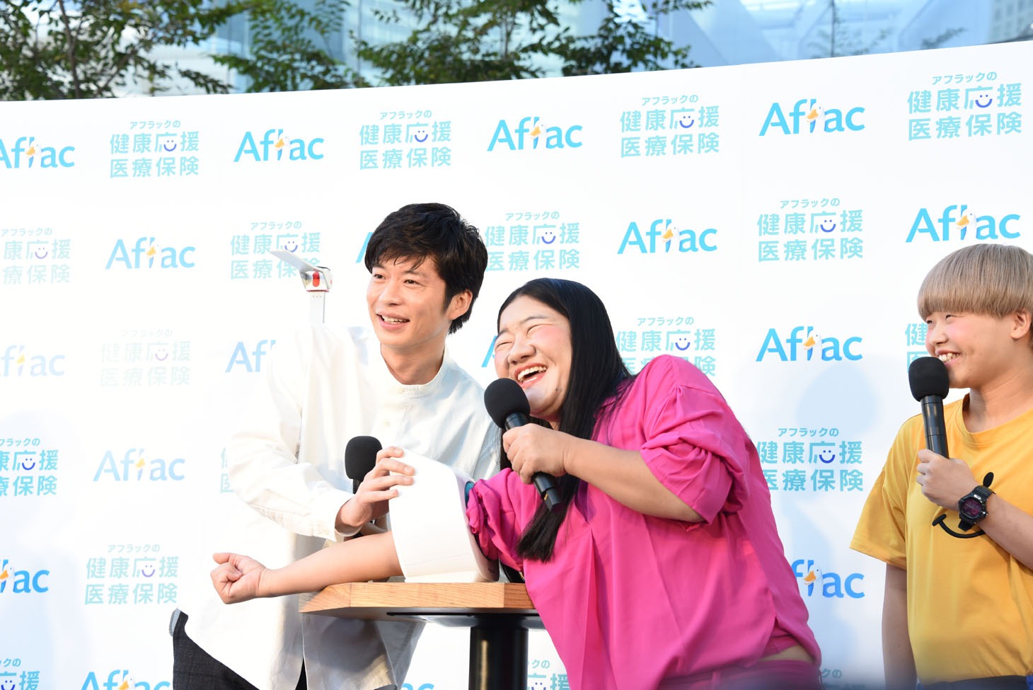 「アフラックの健康応援カフェ」オープニングイベントの様子。