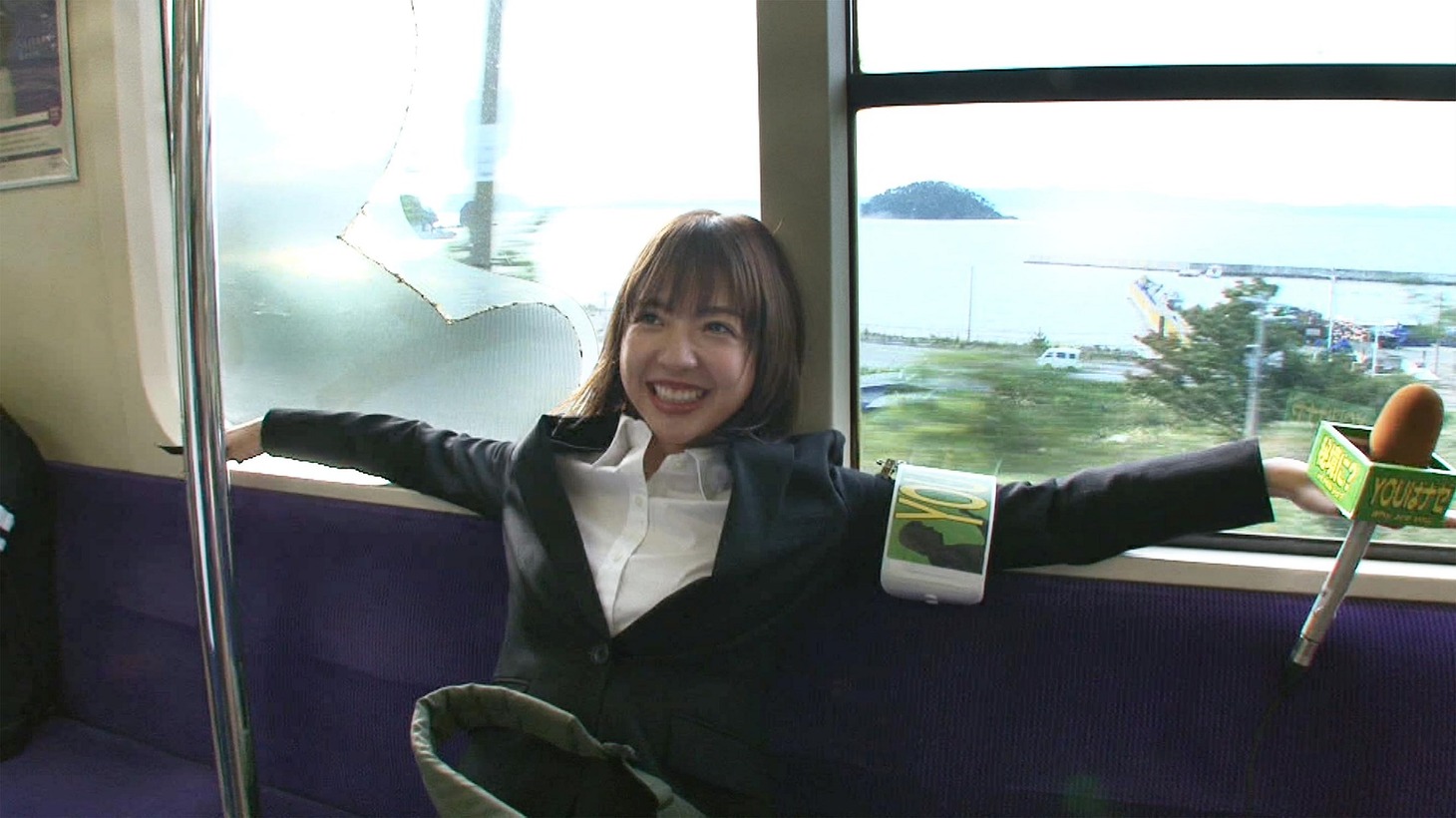 ロケに臨む和田まあや。(c)テレビ東京