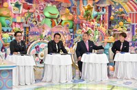 「アメトーーク！」の「芸人ドラフト会議」に指名者として出演する（左から）おぎやはぎ矢作、さまぁ～ず三村、出川哲朗、陣内智則。(c)テレビ朝日