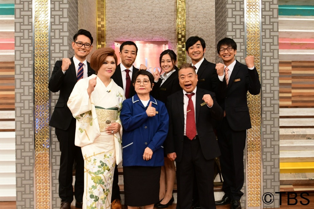 「ピン子、通販やるってよ～本日開店！ピン子デパート」の出演者たち。